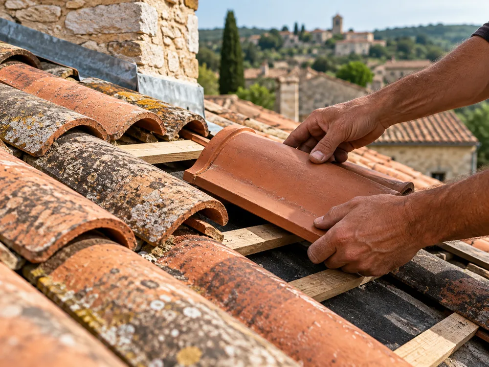 Réparation de toiture à Aramon
